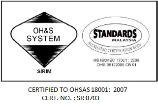 Pautan ke CERTIFIED TO OHSAS 180012007