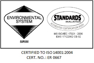Pautan ke CERTIFIED TO ISO 140012004