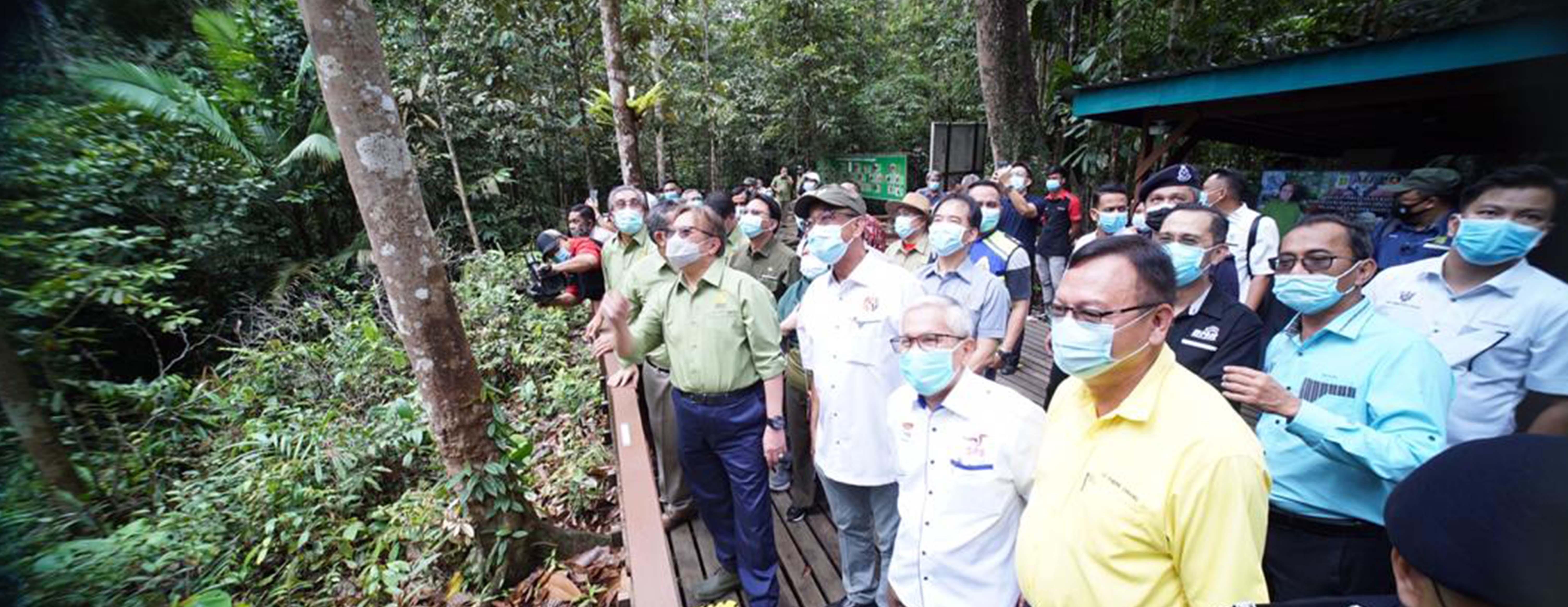 Launching of Earth Breaking Ceremony for Semenggoh Forest Discovery Centre & Internet Connectivity -SFC was held on 19 August 2020. Copyright @ Sarawak Chief Minister Office , CMO