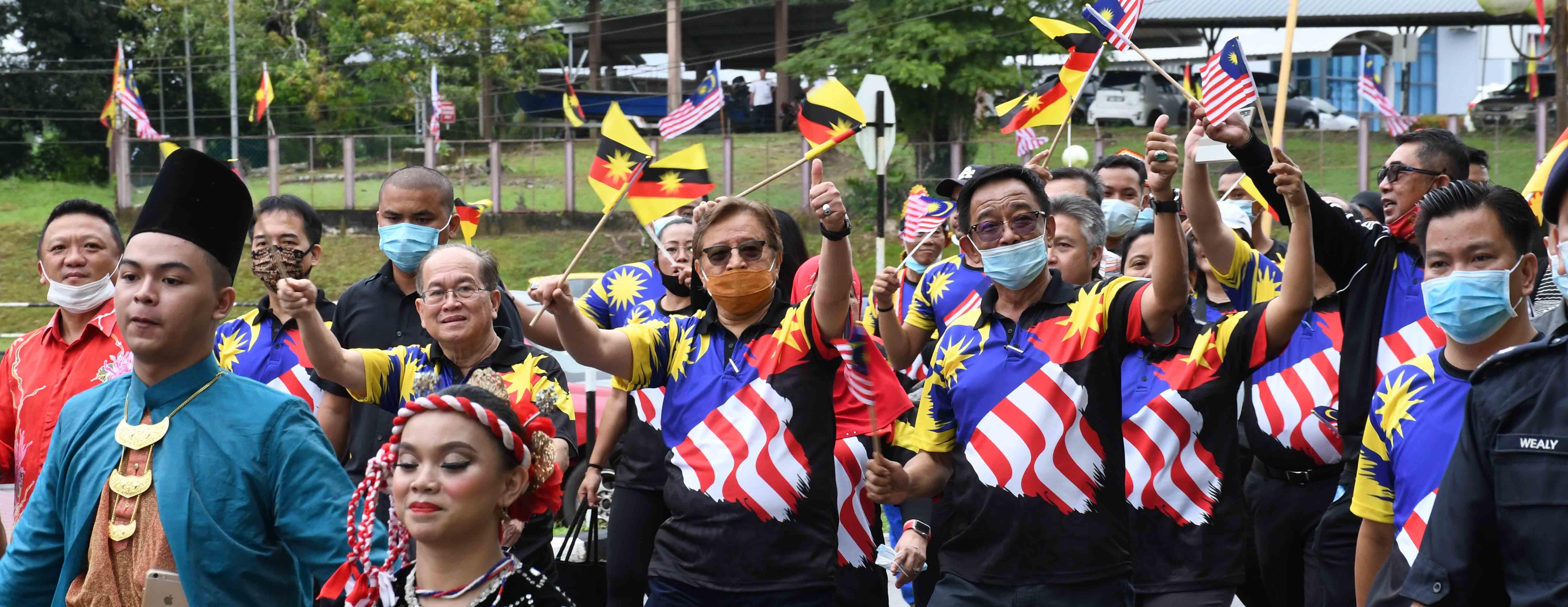 Unity walk sempena sambutan hari kebangsaan peringkat negeri Sarawak sri aman(31.08.2020)Copyright @ Sarawak Chief Minister Office , CMO